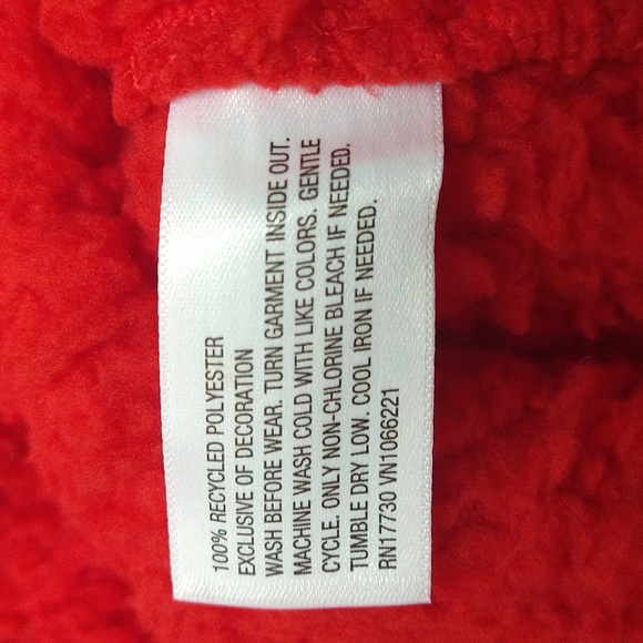 NEW! Men's Faux Shearling Matching Family Half Zip Pullover, Red - Picture 9 of 10
